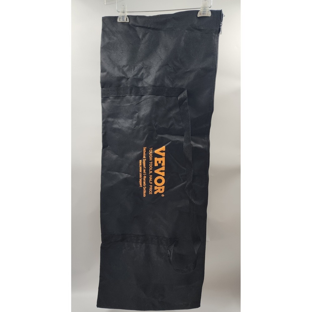 Vevor Black Canvas Tool Storage Bag Zippered Carry Case 36x16 Heavy Duty Tote